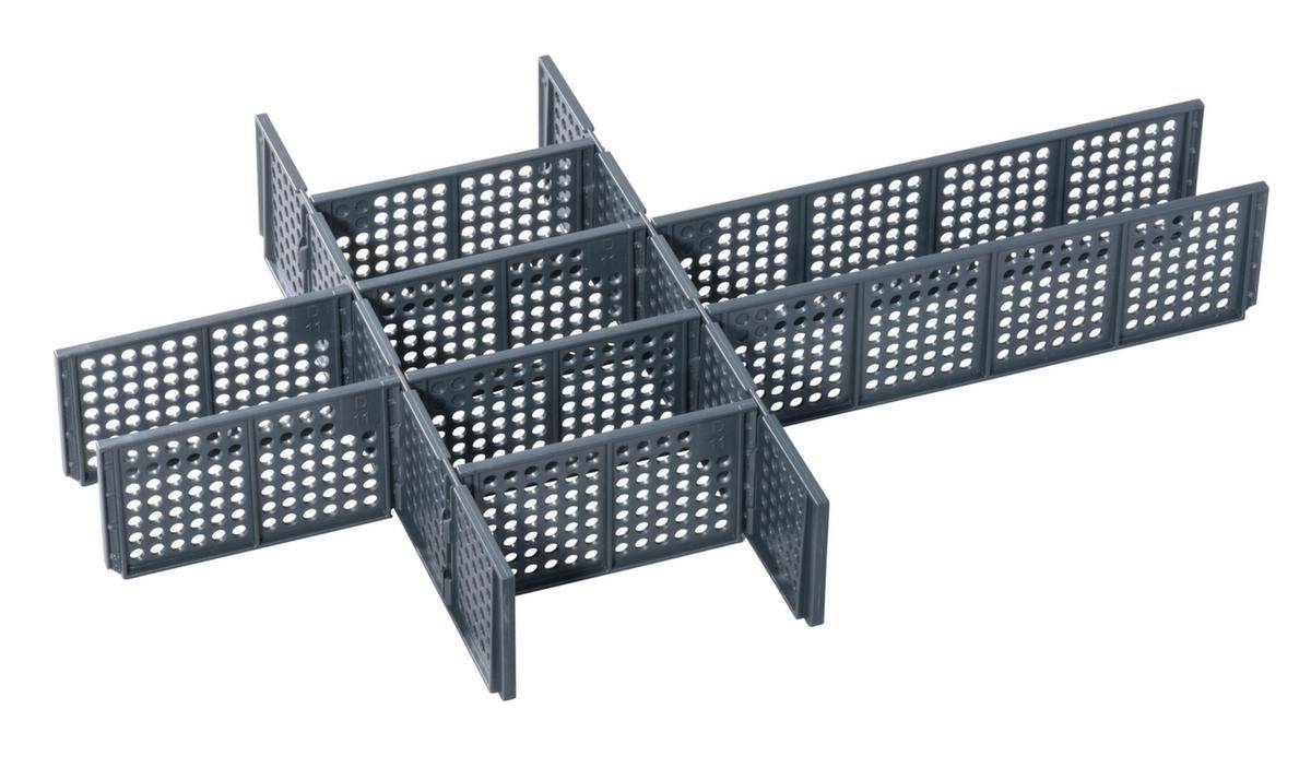 Trennstege,2 Querteiler,2lange/6kurze Trennstege,Kunststoff,anthrazit-0