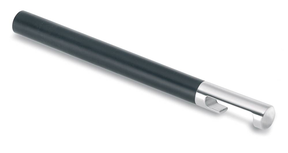 Flaschenöffner,m. Kunststoff-Griff,Edelstahl,schwarz/silber-0
