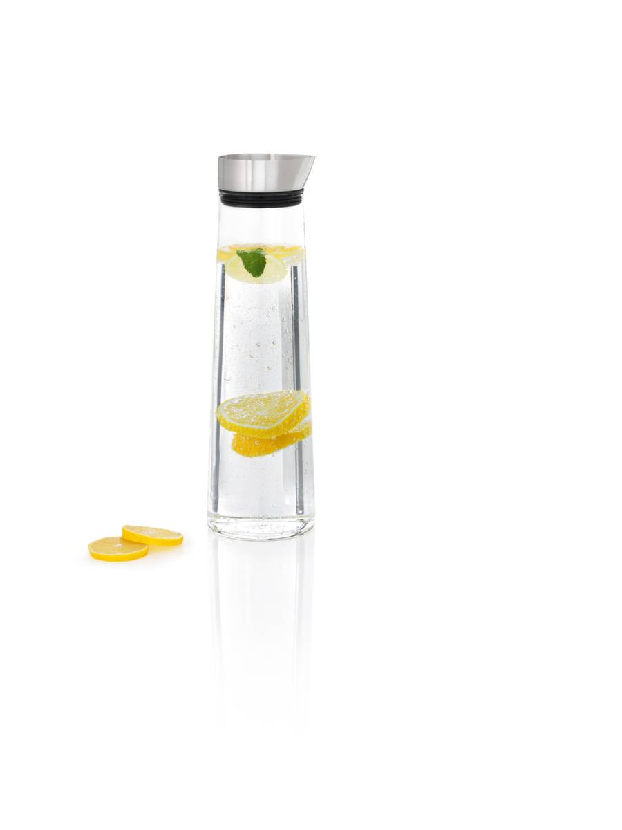 Karaffe,1,5l,Glas,Deckel Edelstahl-1
