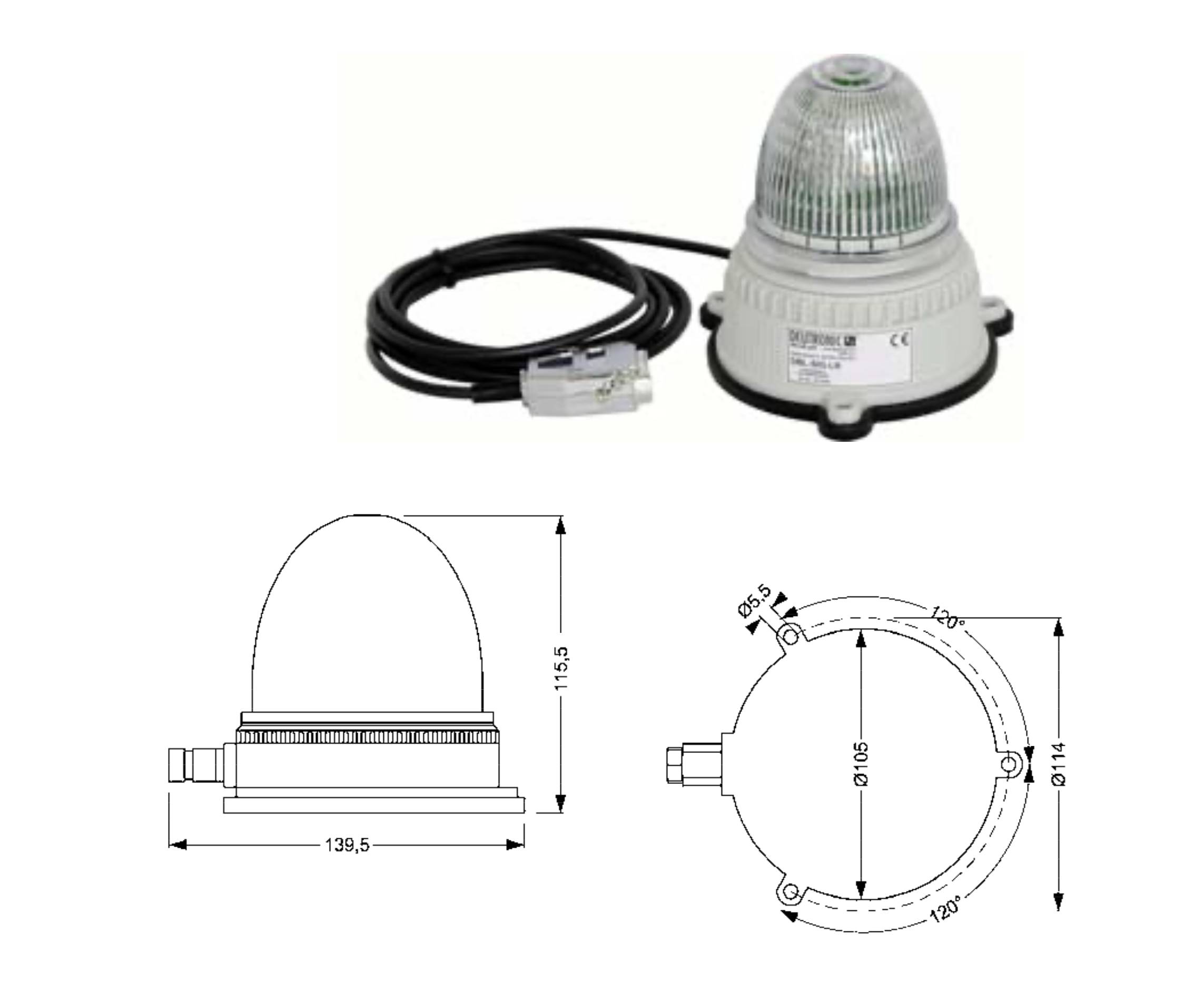 Deutronic Fernindikator für Type: DBL 800, 1050[/3W], 1200[/3W], 1600[/3W], DBL2700, 3000/3W, 5500/3W-0