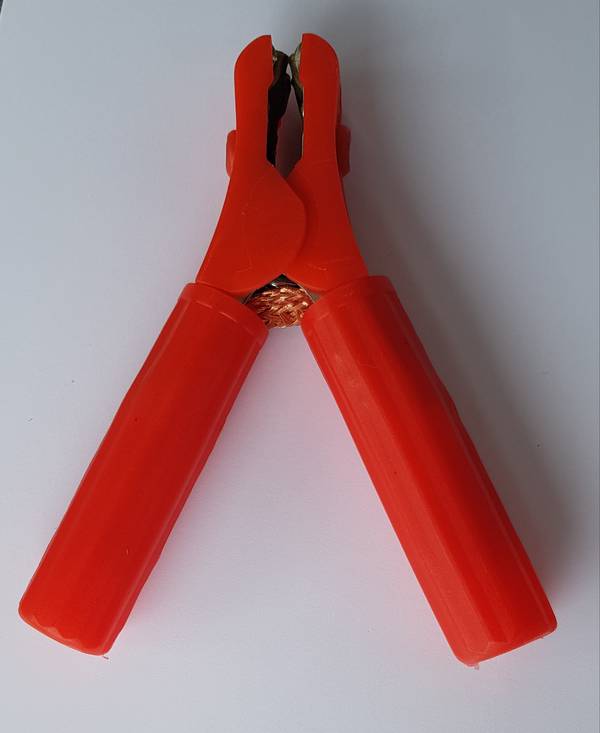 Deutronic Batterieladezange rot, 200A, vollisoliert