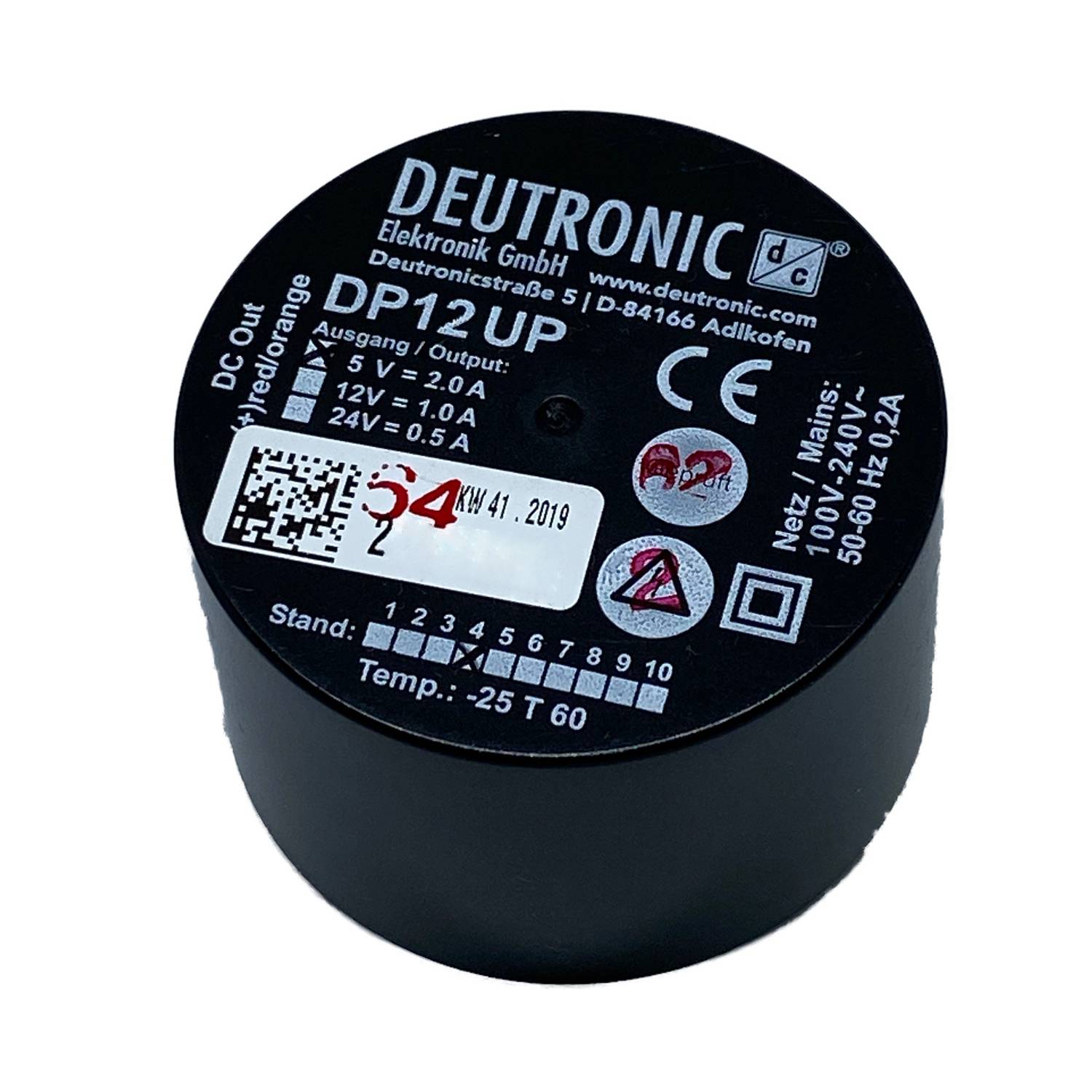 Deutronic Unterputz Netzteil 5V DP12UP-5-C-1