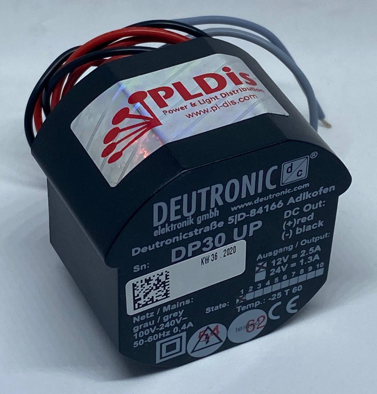Deutronic Unterputz Netzteil 24V DP30UP-24 24V / 1,25A 30 Watt-2