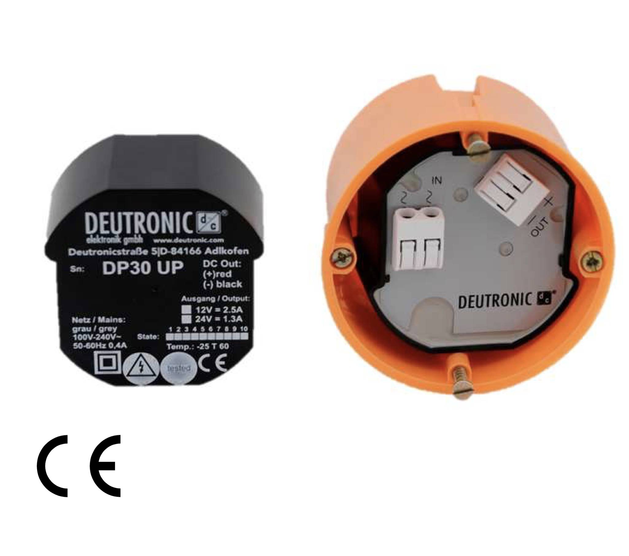 Deutronic Unterputz Netzteil 12V DP30UP-12-C 12V / 2,5A 30 Watt-1