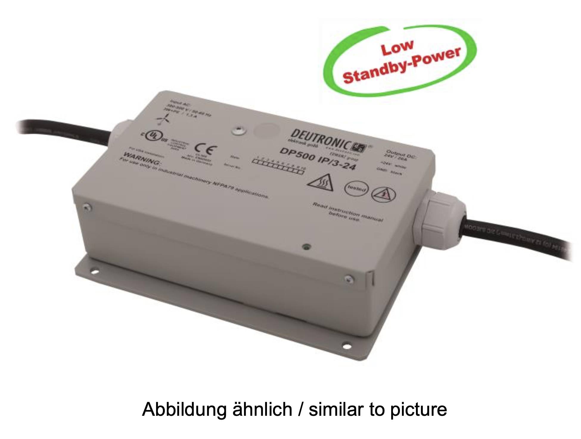 IP67 Deutronic 24V Netzteil DP500IP-24-0