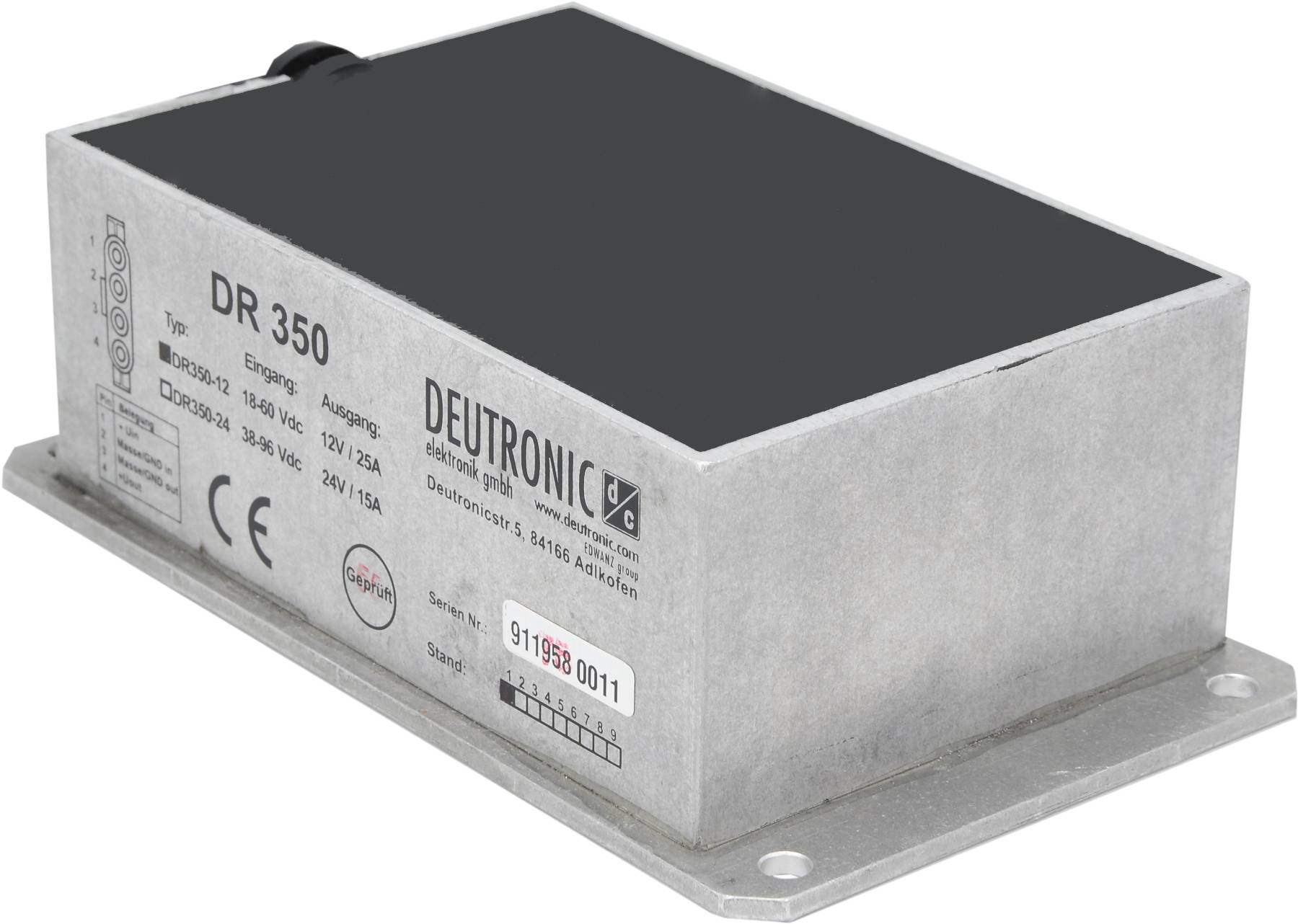 Fahrzeugwandler Deutronic DC/DC Wandler DR350-12-1