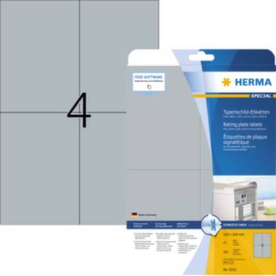 Typenschildetiketten 105x148 mm silber extrem stark haftend Folie matt 100 Stück-0