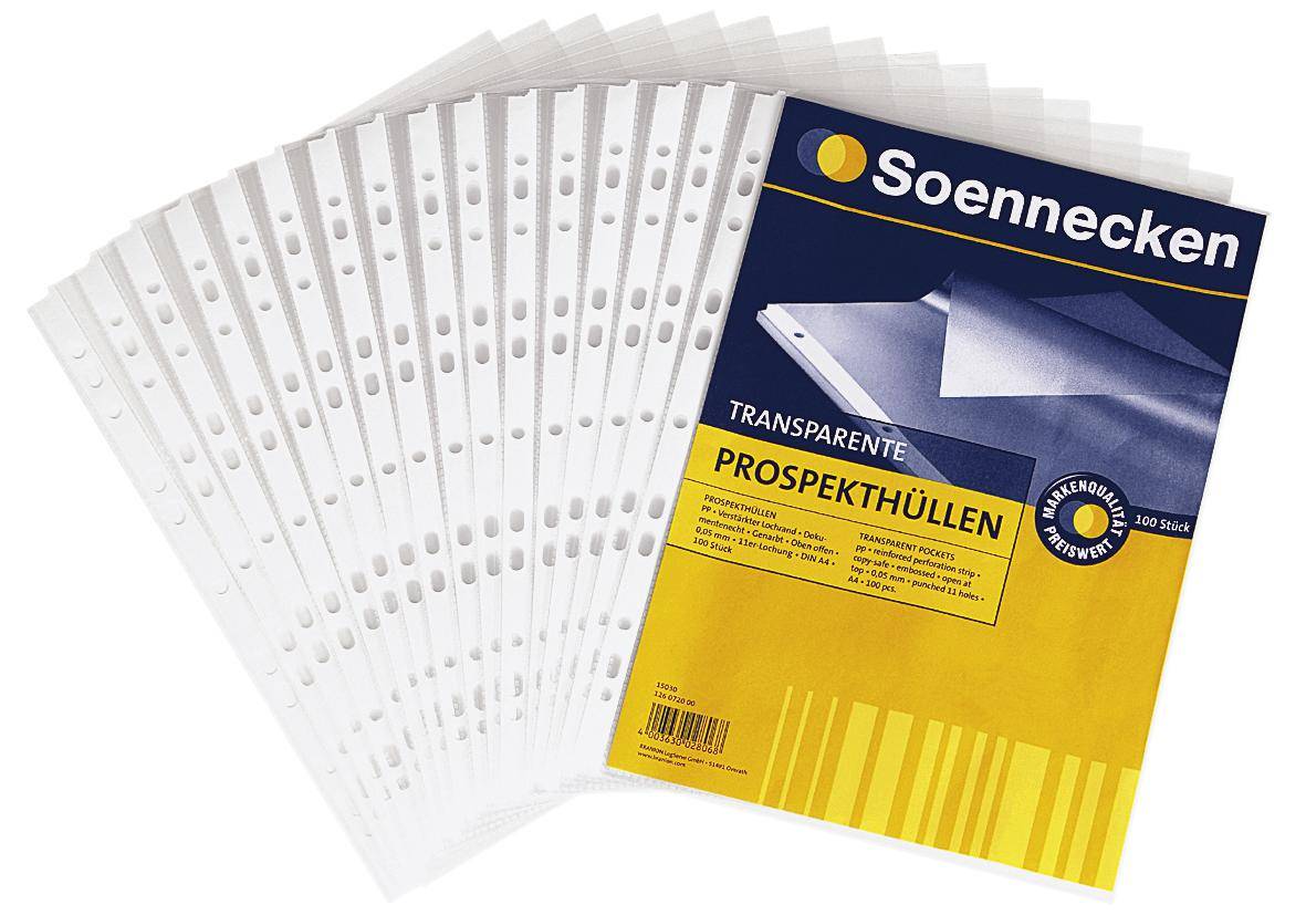 Prospekthülle DIN A4 PP transparent 50 St./ Pack.-1