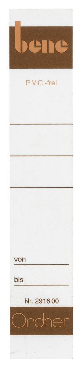 Ordnerrückenschild schmal/kurz Papier ws 10 St./Pack.-1