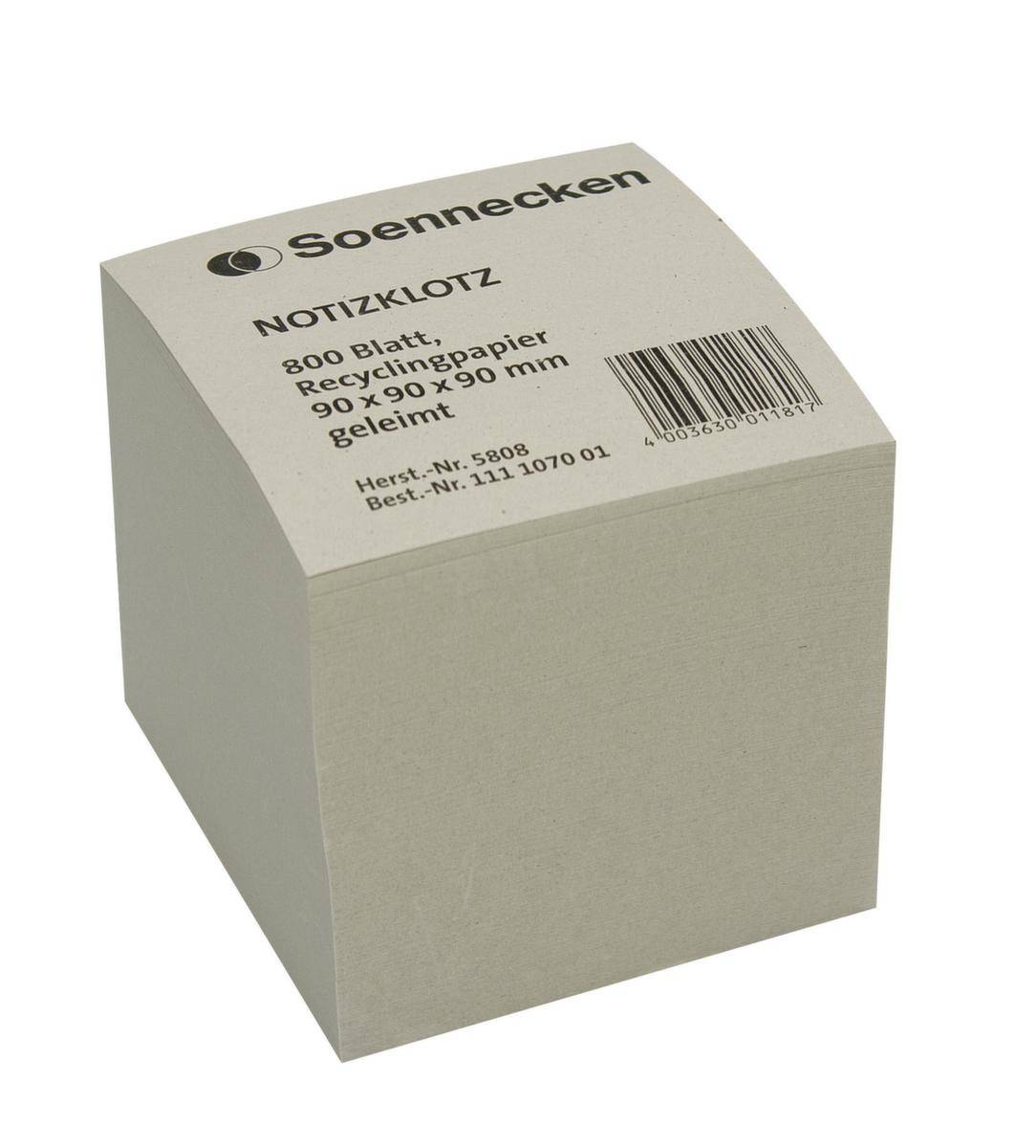 Zettelklotz 9x9x9cm Recycling 800Blatt-1