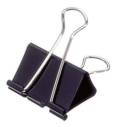 Foldbackklemmer 50x25mm schwarz 12 St./Pack.-1
