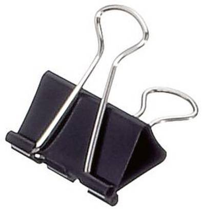 Foldbackklemmer 32x14mm schwarz 12 St./Pack.-1