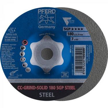 Schleifscheibe CC-Grind Solid SGP STEEL 180mm PFERD
