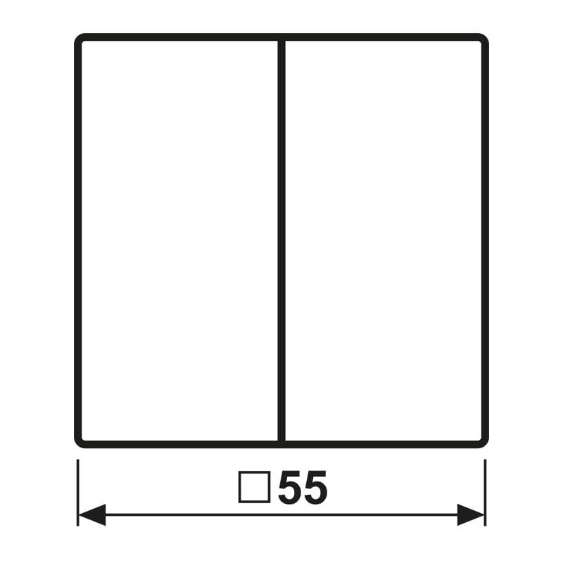 Jung Wippe A 102 BF WWM A102BFWWM Kunststoff-1