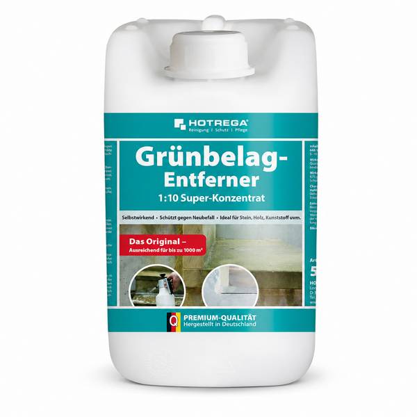 HOTREGA Grünbelagentferner Super Konzentrat Großgebinde - Inhalt:5 Liter