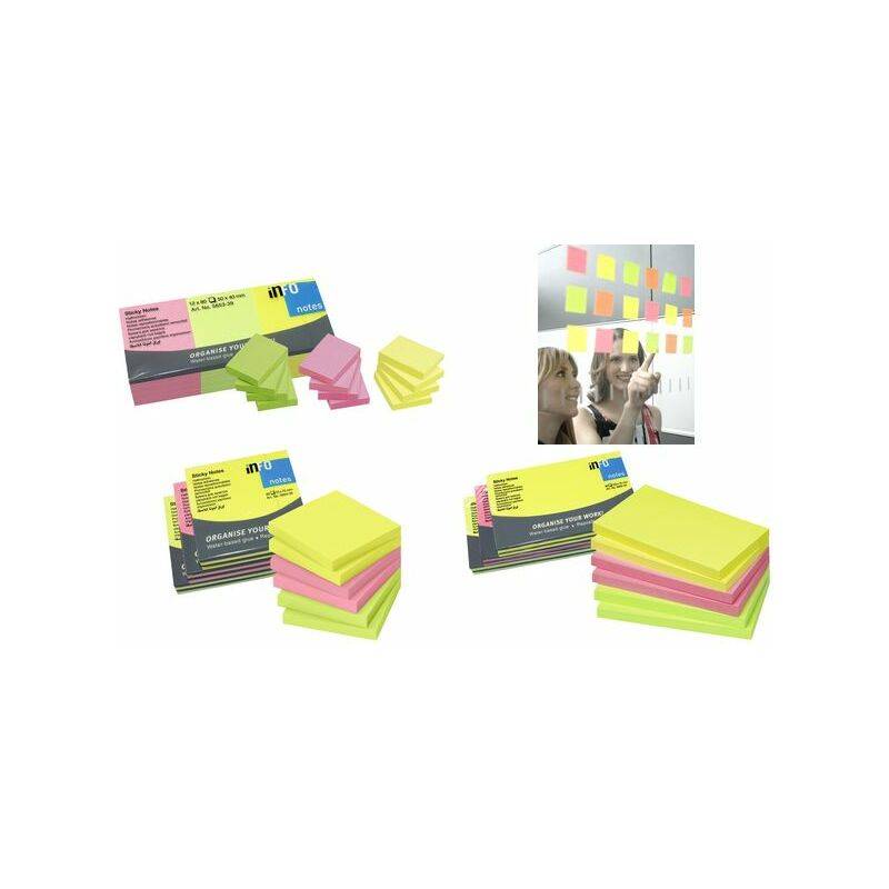 inFO notes Haftnotizen Brillant Sticky Notes, 125 x 75 mm-0