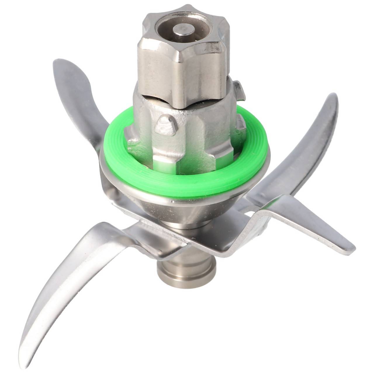 Mixmesser, Ersatzmesser inkl. grünem Dichtring für Vorwerk Thermomix TM5, Edelstahl, Spühlmaschinenfest (kein Original)-2