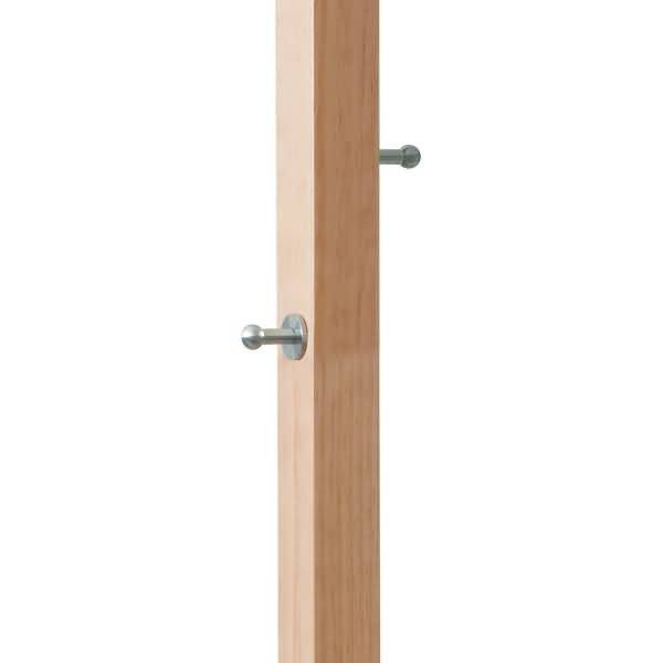 Garderobenständer easycloth Wood Range Modell A 6 Haken Holz/Metall weiß-1