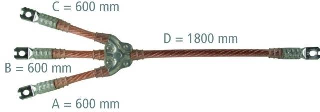 DEHN Erdungs-u. Kurzschließseil EKV3+0 150 G-0