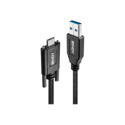 Lindy USB 3.1 verschraubbares Kabel Typ A/C USB-IF M/M 1m