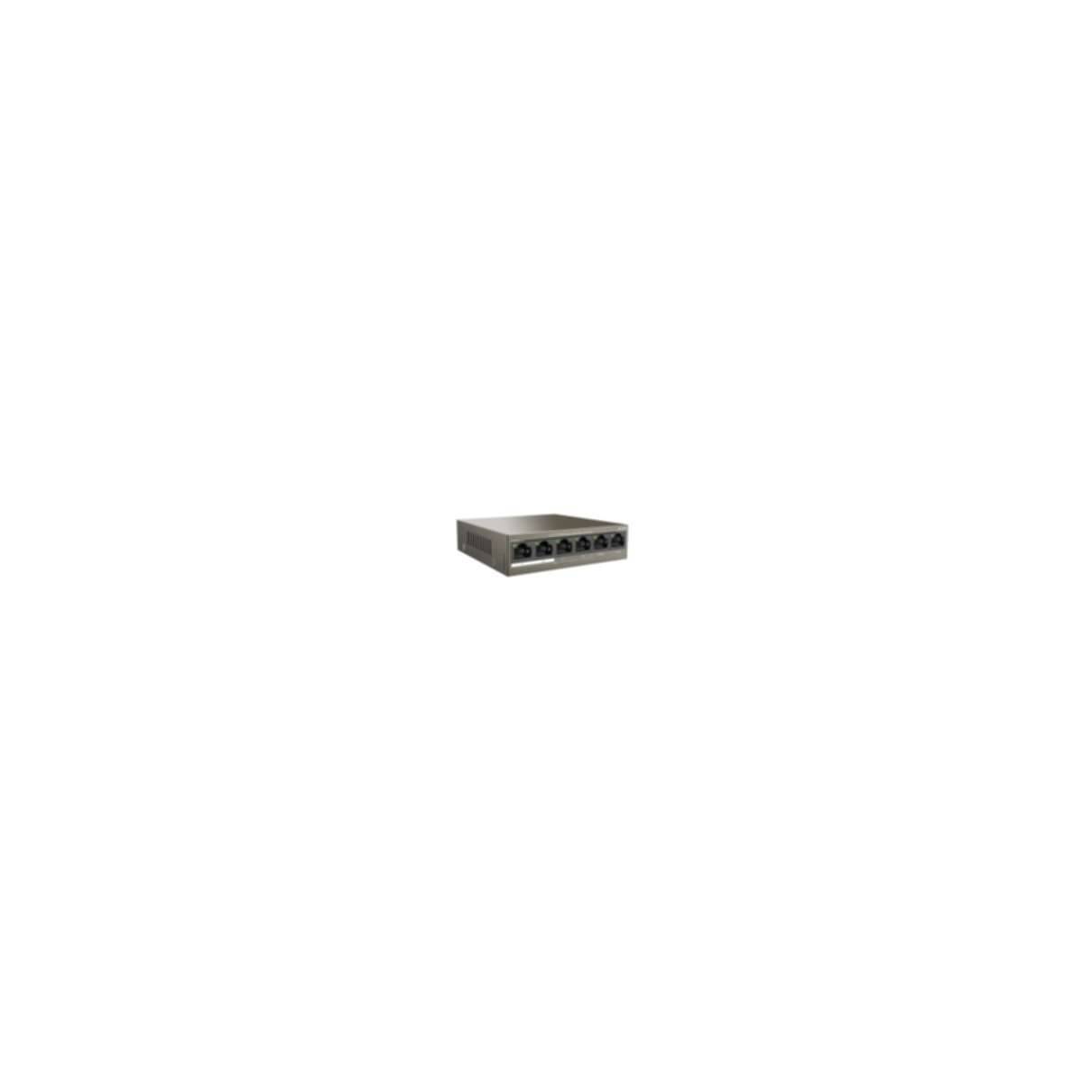 Tenda TEF1106P-4-63W - Switch - unmanaged - 4 x 10/100 (PoE+) - + 2 x 10/100 (Up-1