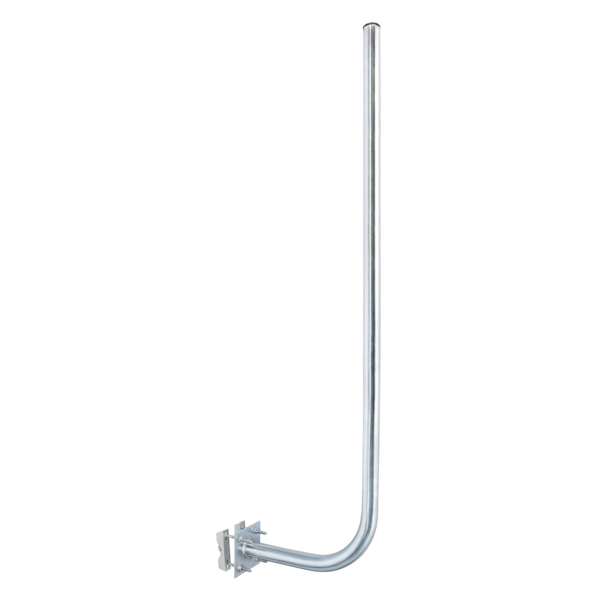 Geländerhalter Mast 80 Cm Mit 2 Schellen – Für Balkon & Geländer, Ø 48 Mm