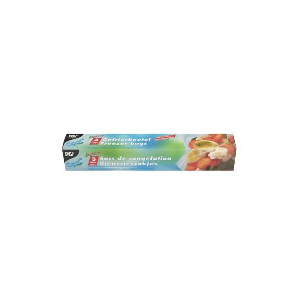 PAPSTAR Gefrierbeutel QuickSnap 3 Liter, 270 x 280 mm