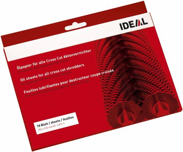 Ölpapier für Aktenvernichter 18 Bl./Pack. - Artikel: 760212500