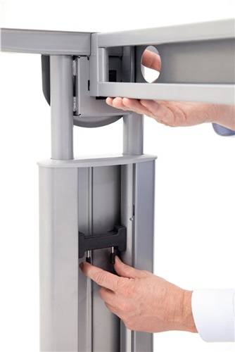 Schreibtisch Teda H680-860xB800xT800mm Eichedekor ger.Form-2