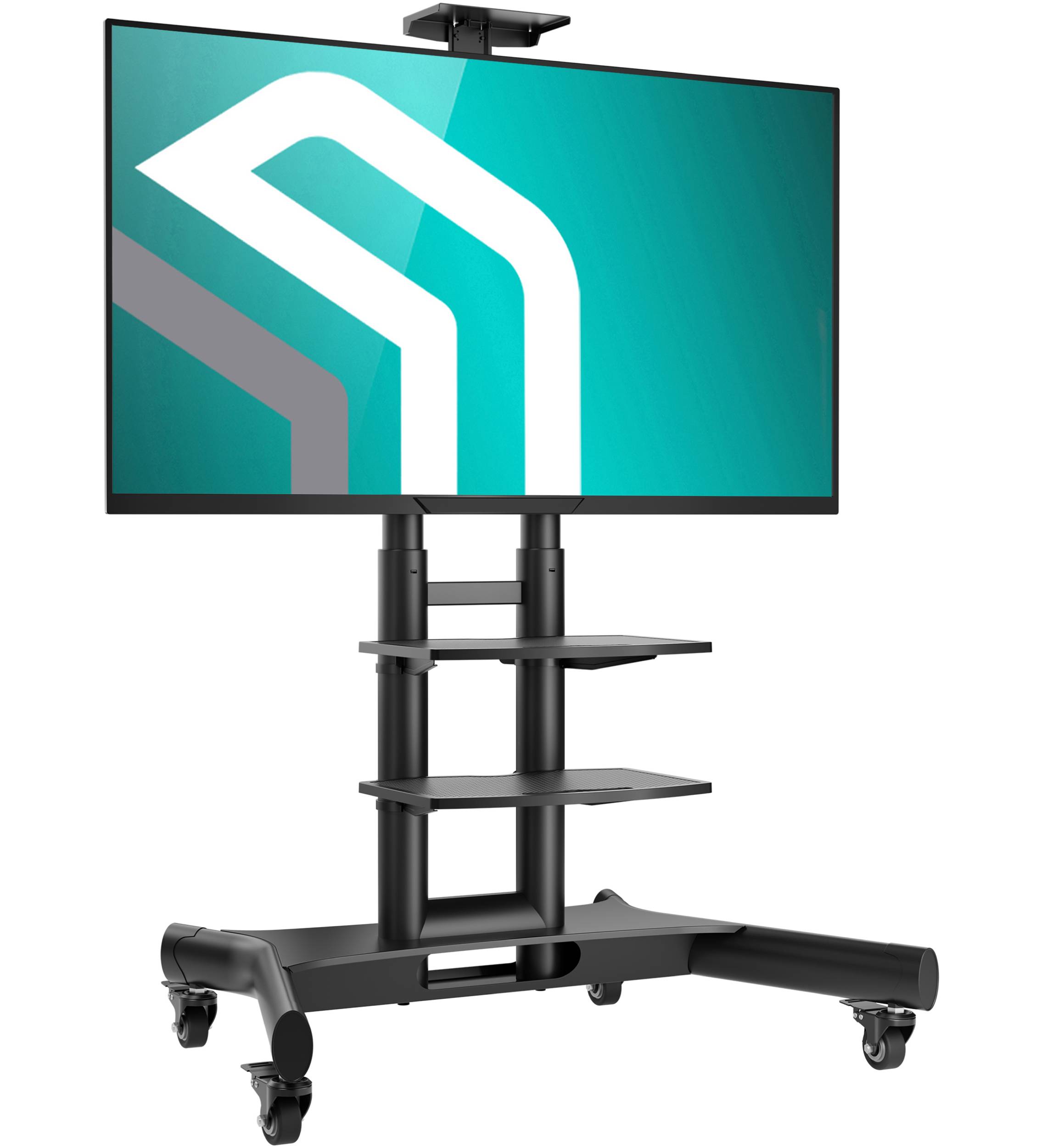 ONKRON TV Ständer 40"-70", 45.5 kg max, VESA 600x400, Höhenverstellbar, TS1552-B Schwarz-0