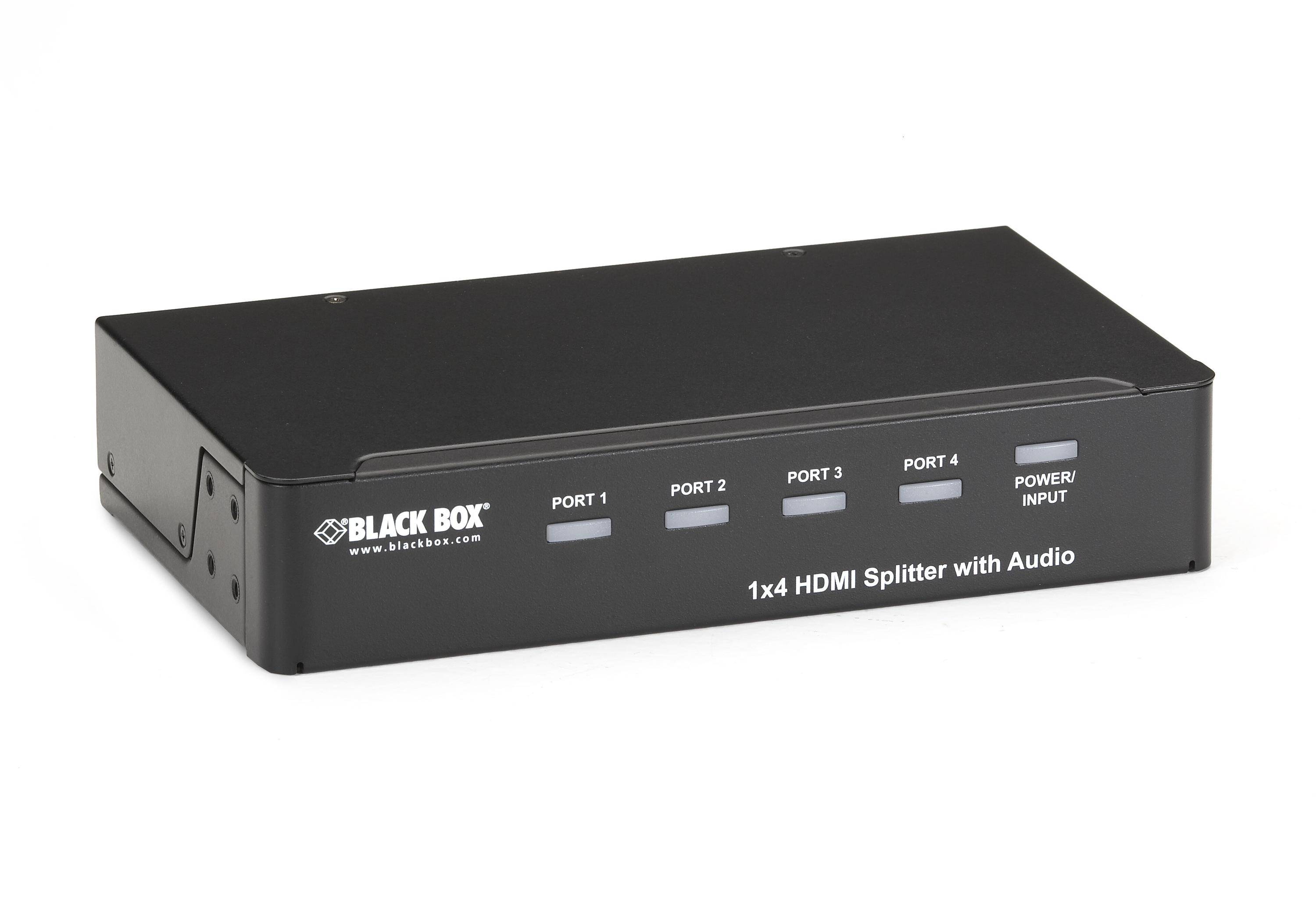 BLACK BOX HDMI Splitter mit Audio, 4 Kanäle-2