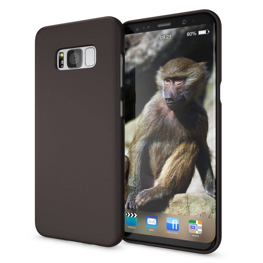 Samsung Galaxy S8 Handy Hülle von NALIA, Ultra Slim TPU Silikon Neon Case Schutz Schwarz-0