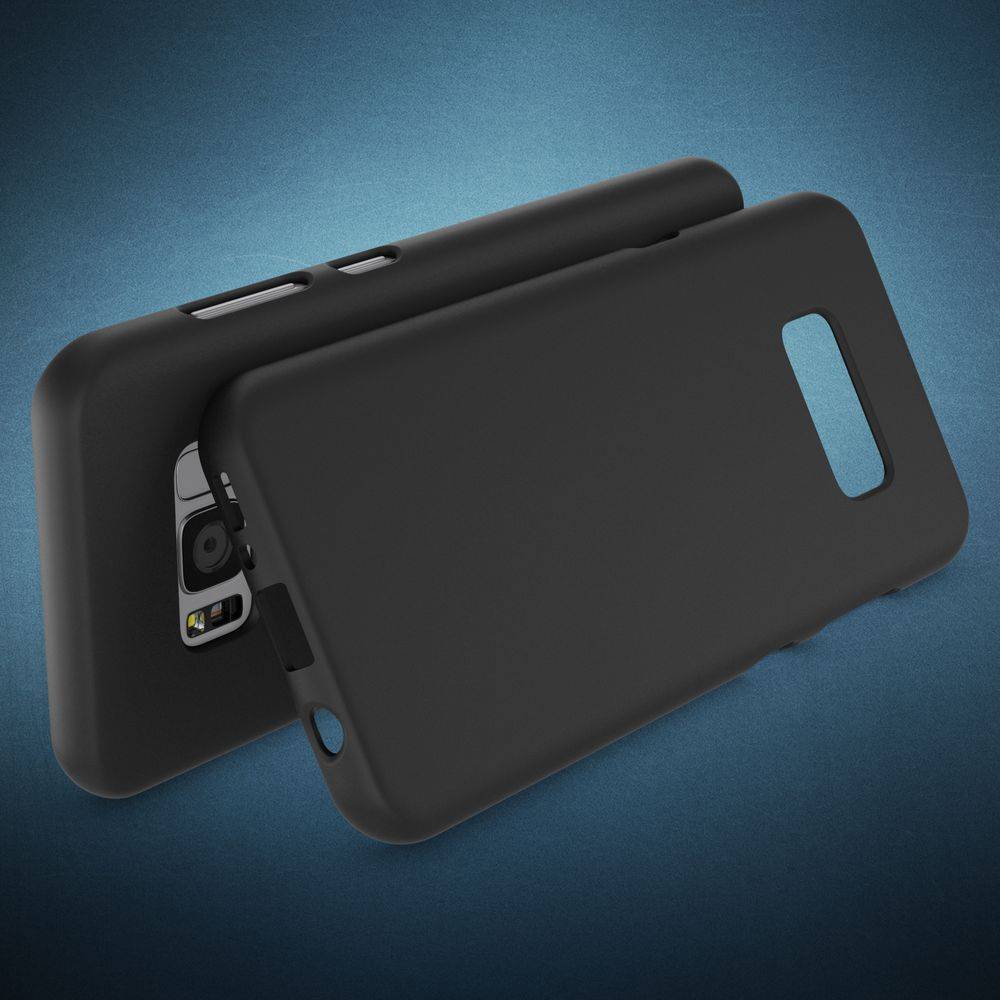 Samsung Galaxy S8 Handy Hülle von NALIA, Ultra Slim TPU Silikon Neon Case Schutz Schwarz-1