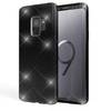 Samsung Galaxy S9 Hülle Handyhülle von NALIA, Glitzer Slim Case Cover Schutzhülle Schwarz