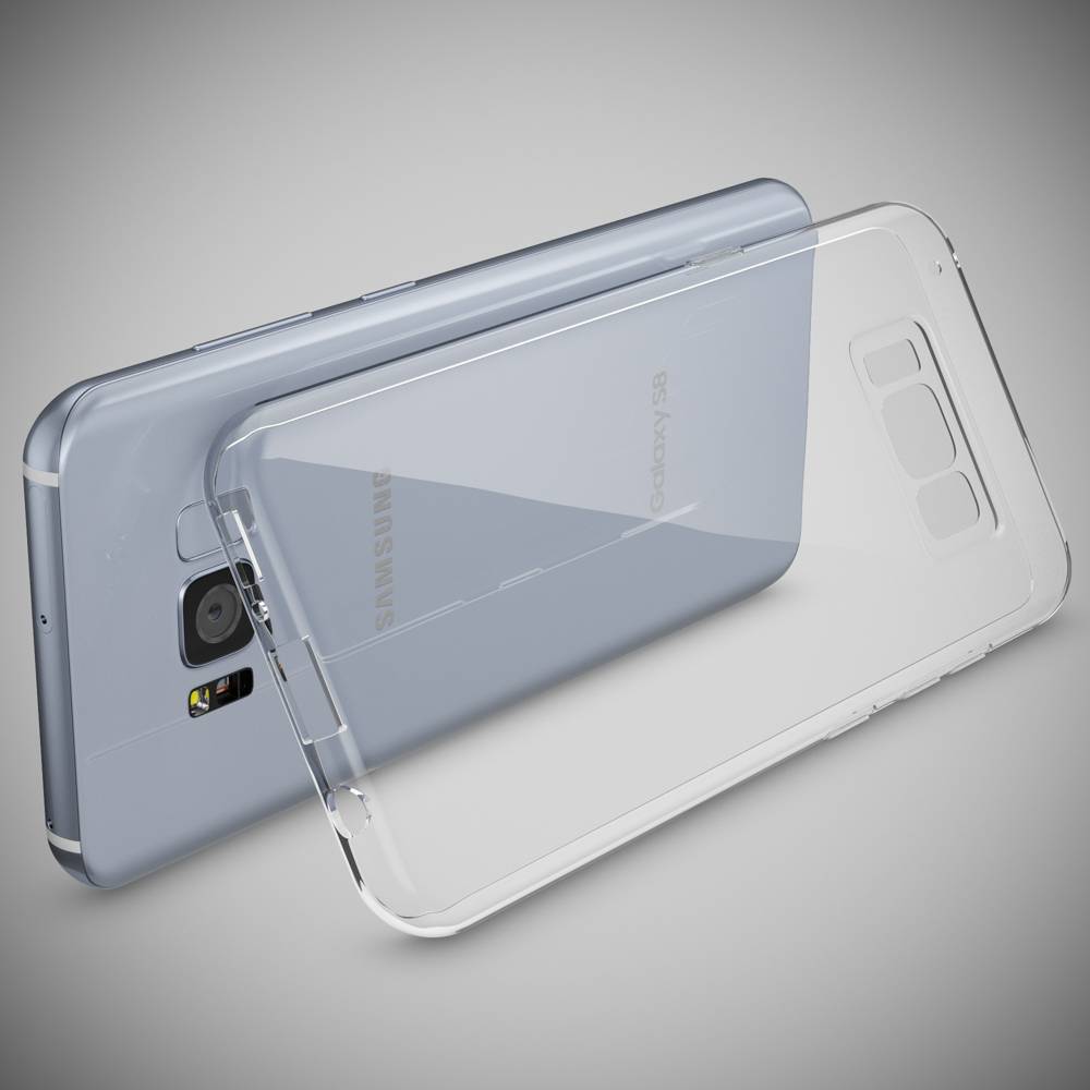 Samsung Galaxy S8 Handy Hülle von NALIA, Silikon Case Cover Transparent Bumper-1