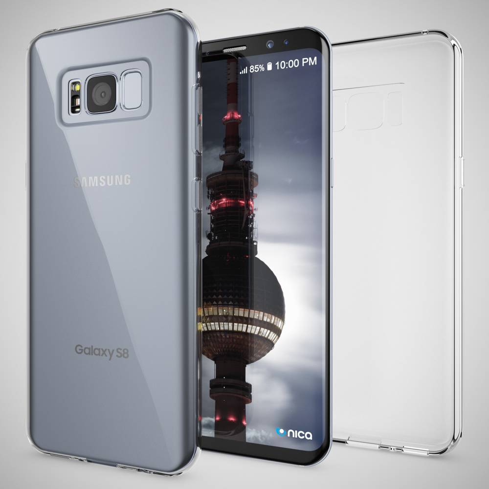 Samsung Galaxy S8 Handy Hülle von NALIA, Silikon Case Cover Transparent Bumper-3