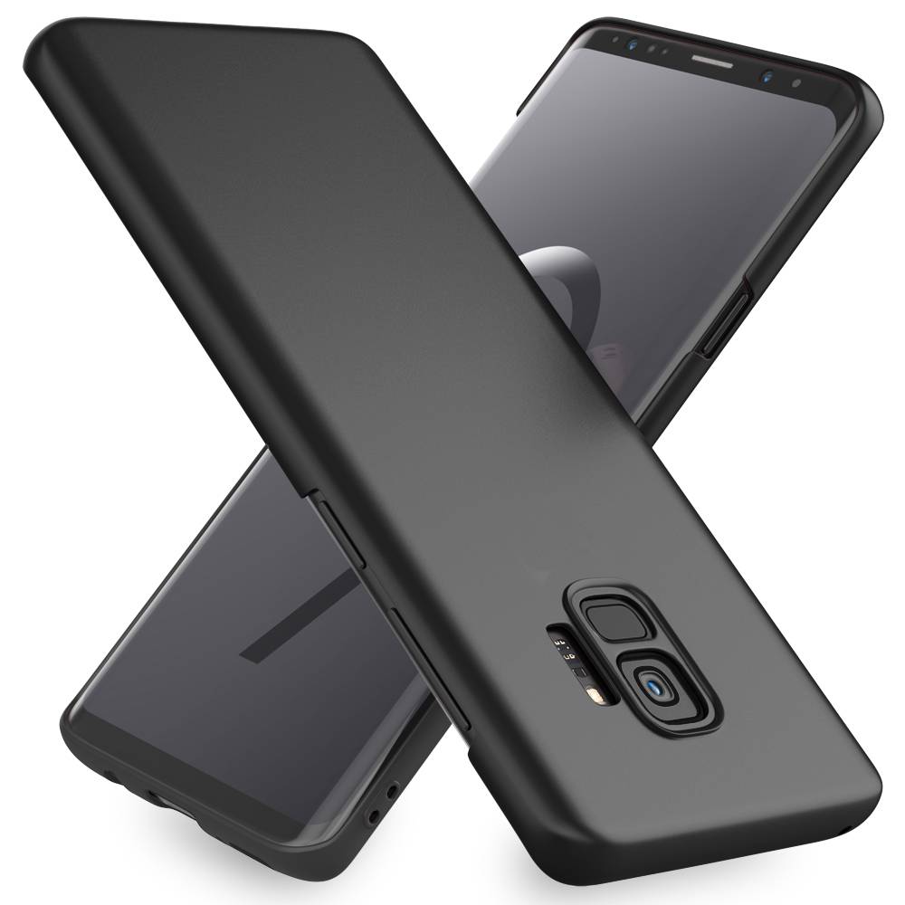 Samsung Galaxy S9 Handy Hülle von NALIA, Dünne Schutzhülle Cover Hard Case Etui Schwarz-1