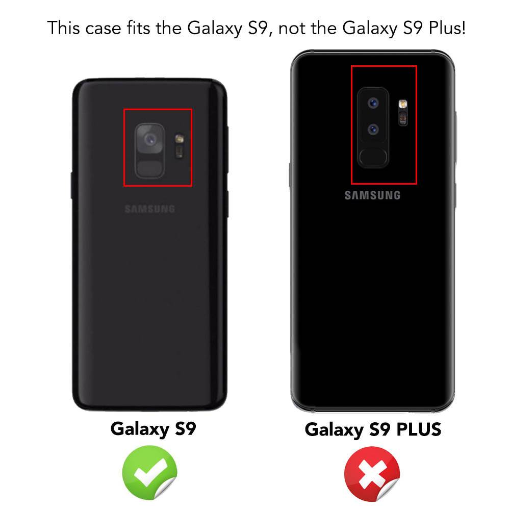Samsung Galaxy S9 Handy Hülle von NALIA, Dünne Schutzhülle Cover Hard Case Etui Schwarz-3
