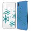 Huawei P20 Lite Hülle Handyhülle von NALIA, Slim Silikon Cover Schutzhülle Snowflakes