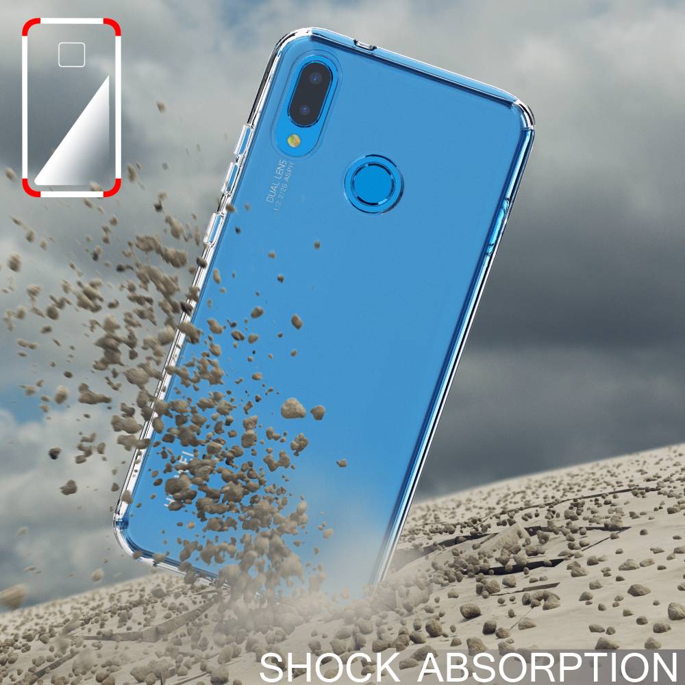 Huawei P20 Lite Hülle Handyhülle von NALIA, Slim Silikon Cover Schutzhülle Snowflakes-4
