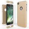 iPhone 7 Hülle 360 Grad Handyhülle mit Displayschutz von NALIA, 360° Cover Case Gold
