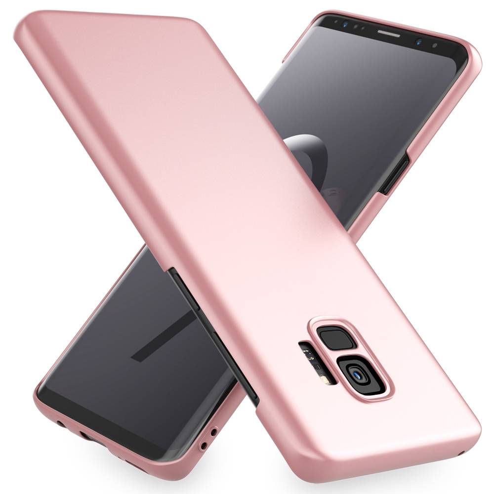 Samsung Galaxy S9 Handy Hülle von NALIA, Dünne Schutzhülle Cover Hard Case Etui Rose Gold-0
