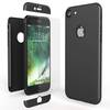 iPhone 7 Hülle 360 Grad Handyhülle mit Displayschutz von NALIA, 360° Cover Case Schwarz