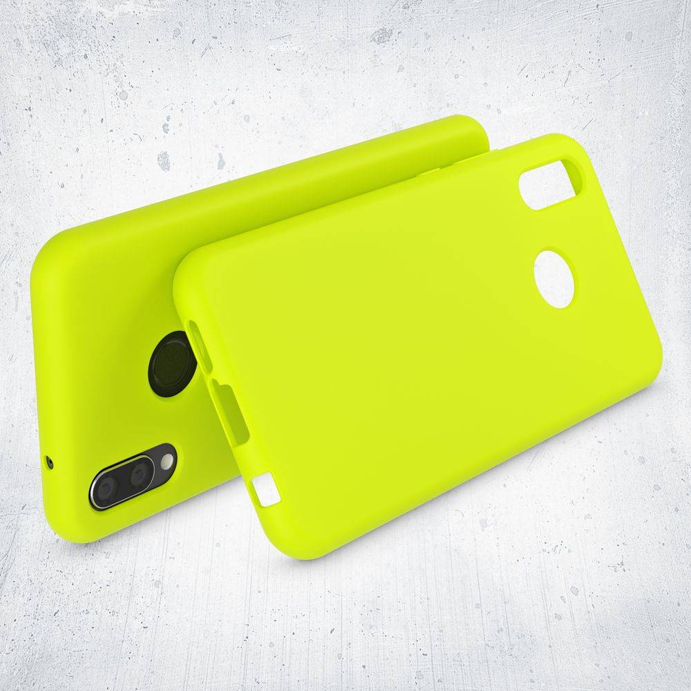 NALIA Hülle Handyhülle für Huawei P20 Lite, Ultra-Slim TPU Silikon Neon Case Gelb-1