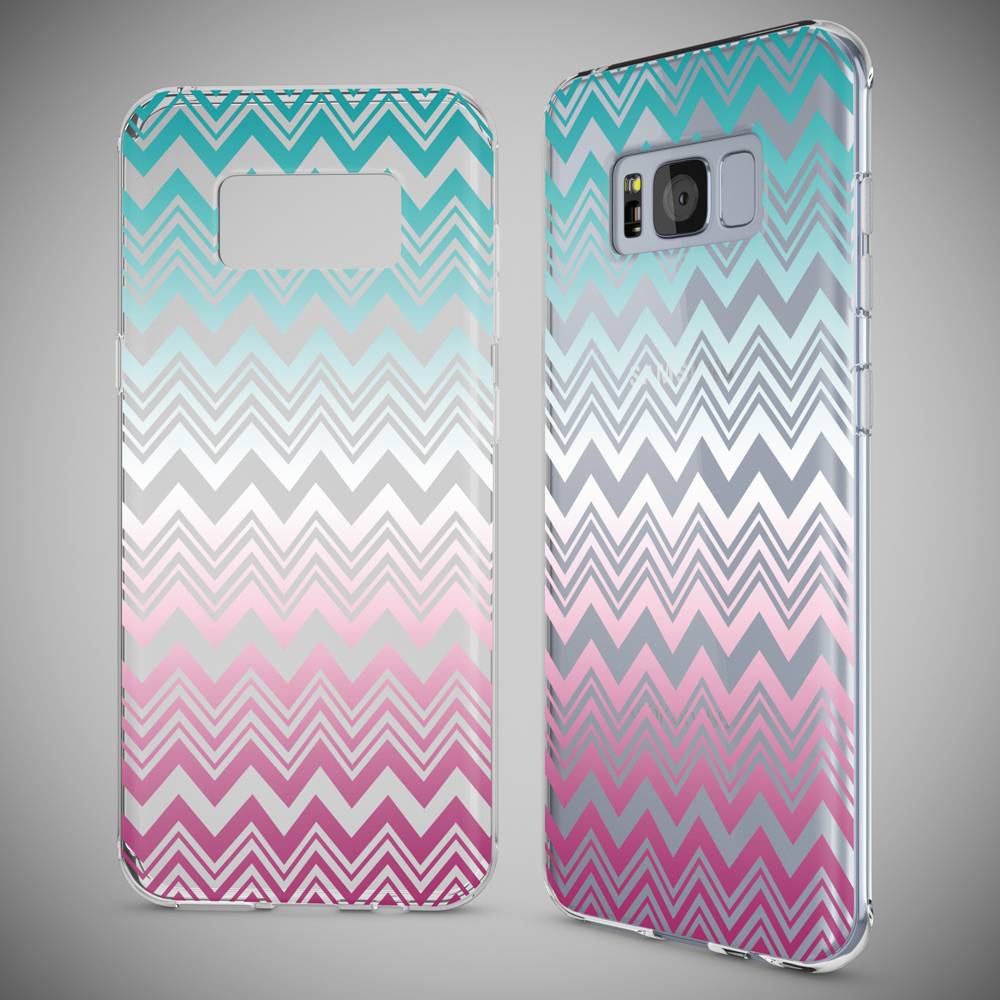 Samsung Galaxy S8 Hülle Handyhülle von NALIA, Slim Silikon Motiv Case Schutzhülle Colorful Lines-2