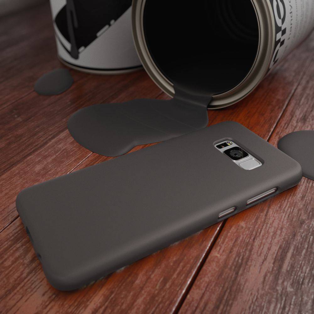 Samsung Galaxy S8 Handy Hülle von NALIA, Ultra Slim TPU Silikon Neon Case Schutz Schwarz-4