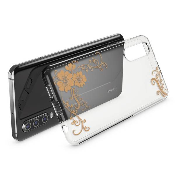 NALIA Hülle für Huawei P30, Motiv Handyhülle Slim Silikon Case Cover Schutzhülle Flamingo Green