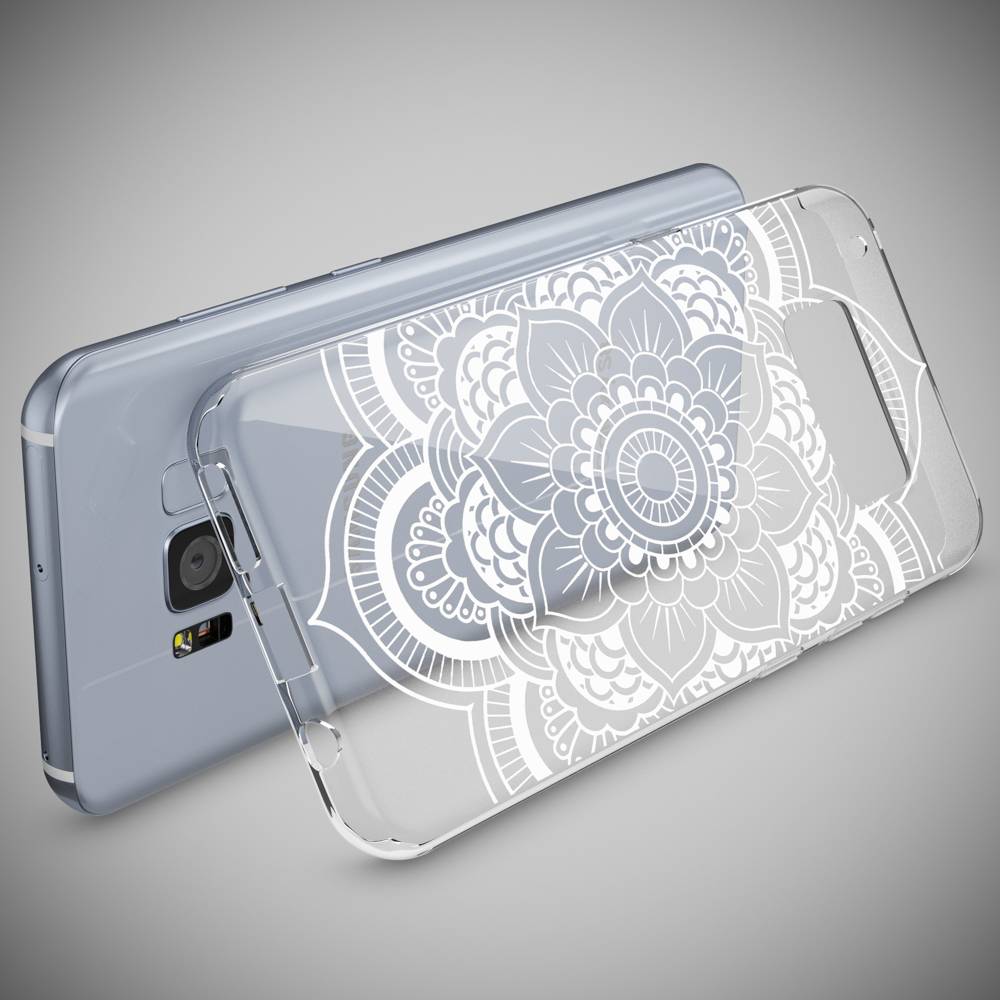Samsung Galaxy S8 Hülle Handyhülle von NALIA, Slim Silikon Motiv Case Schutzhülle Pattern Flowers-3