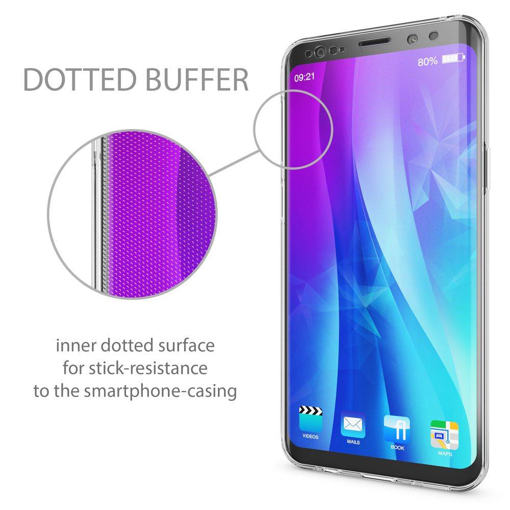 Samsung Galaxy S9 360 Grad Handy Hülle von NALIA Full Cover vorne & hinten Rundum Transparent-5