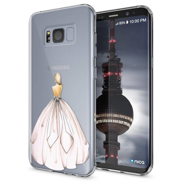 Samsung Galaxy S8 Hülle Handyhülle von NALIA, Slim Silikon Motiv Case Schutzhülle Princess Pink